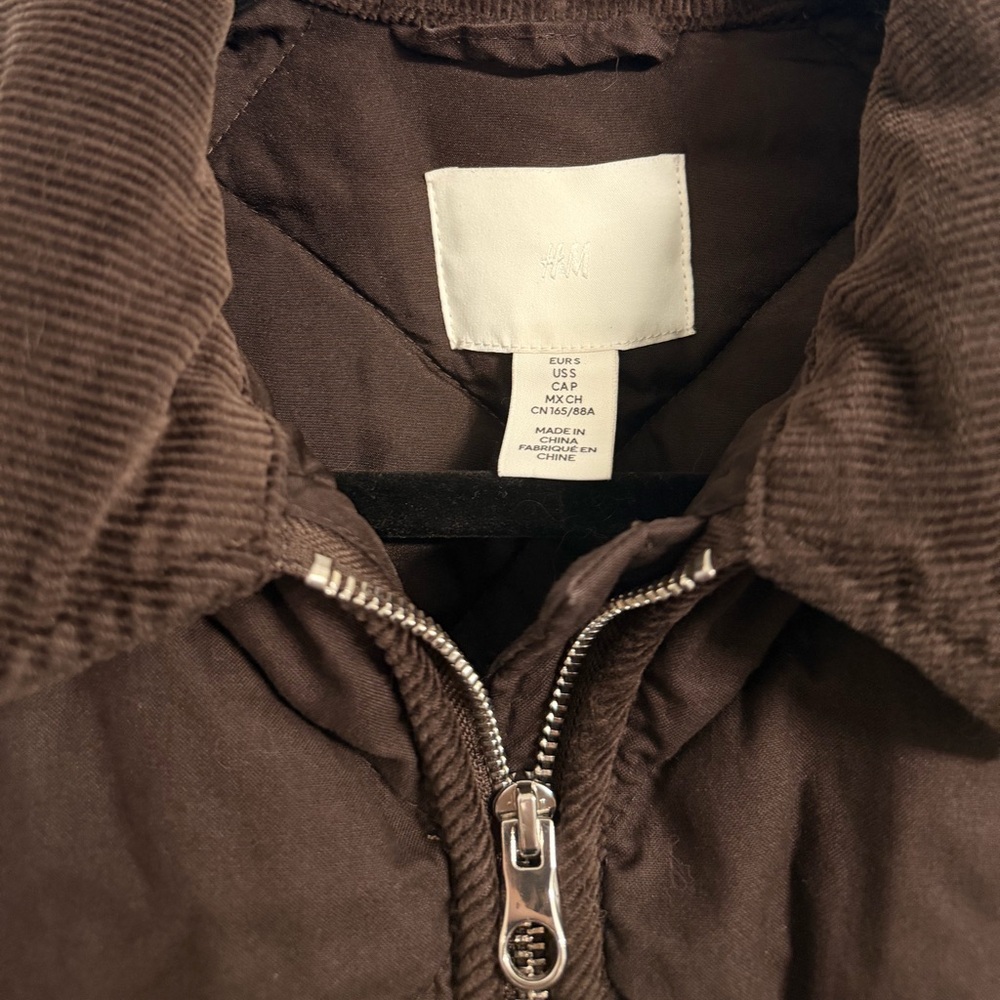 H&M Dark Brown Quilted Jacket - Picture 6 of 7